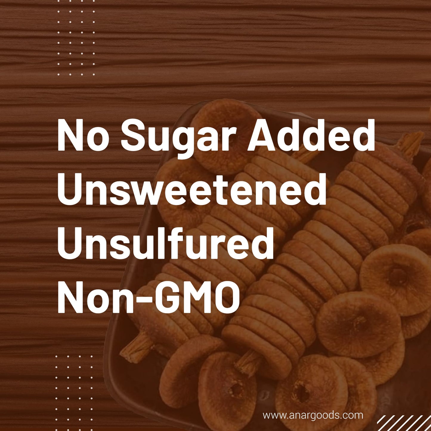 ANAR Dried Figs 16oz (454g) | No Added Sugar | Premium Afghani Anjeer | Vacuumed Packed | Organic, Pure & Natural | Whole Circular & Sweet | Best for Snacking, Mixing, Cookies, Oatmeal, Milk & More | From Afghanistan | Pack of 1