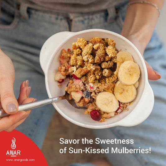 ANAR Dried Mulberries 16oz (454g) | Toot (توت) | Organic, Pure & Natural | Whole & Sweet | Clean & Preservative Free | Best For Snacking, Mixing, Oatmeal & More | Resealable Stand-Alone Bag | From Afghanistan | Pack of 1