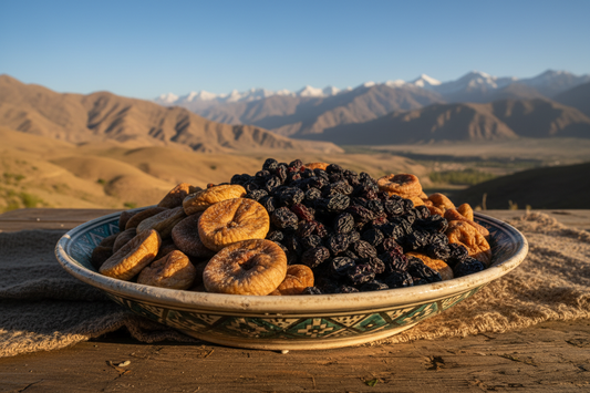 ANAR GOODS Premium Dried Figs & Black Raisins Bundle – 16oz Each