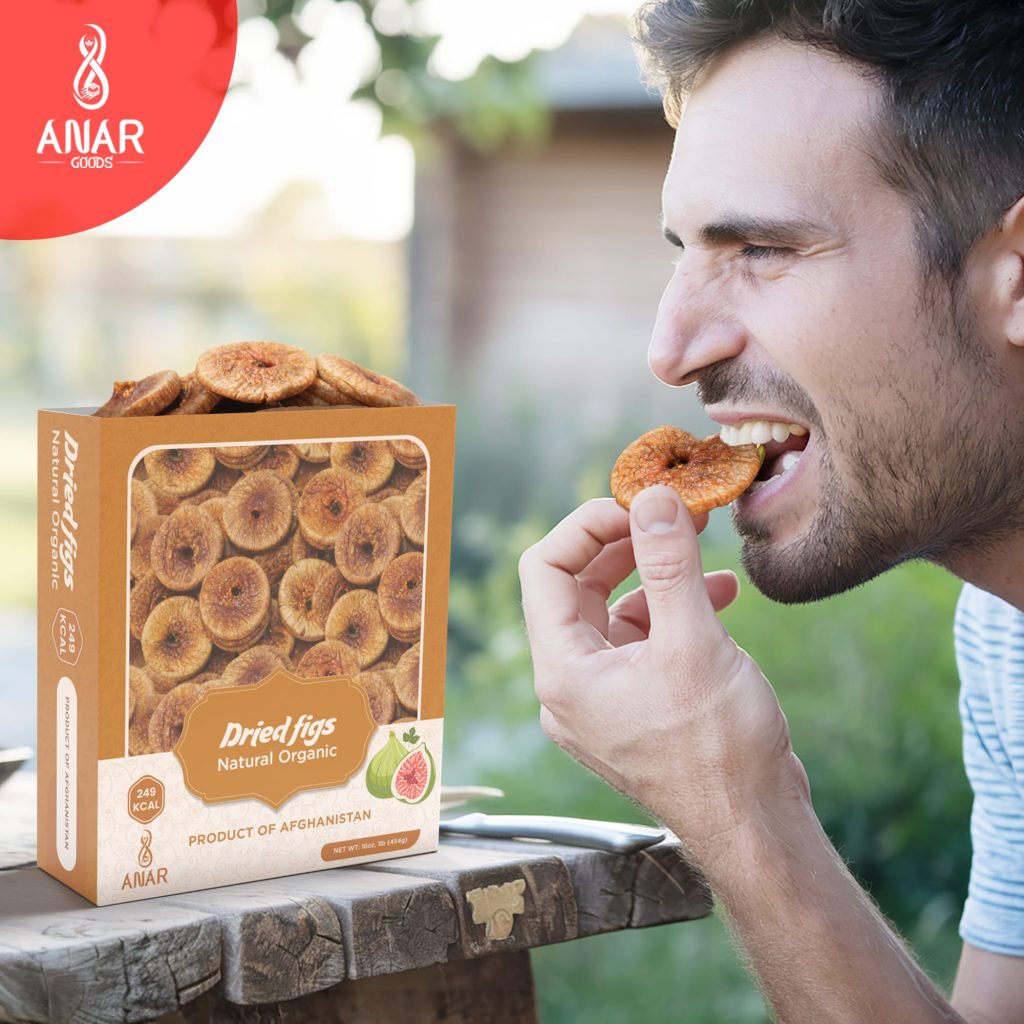 ANAR Dried Figs 16oz | 100% Natural | Whole | No Additives | Premium Anjeer | Vacuumed | Best for Snacking and Mixing | Grown in Afghanistan | Pack of 1