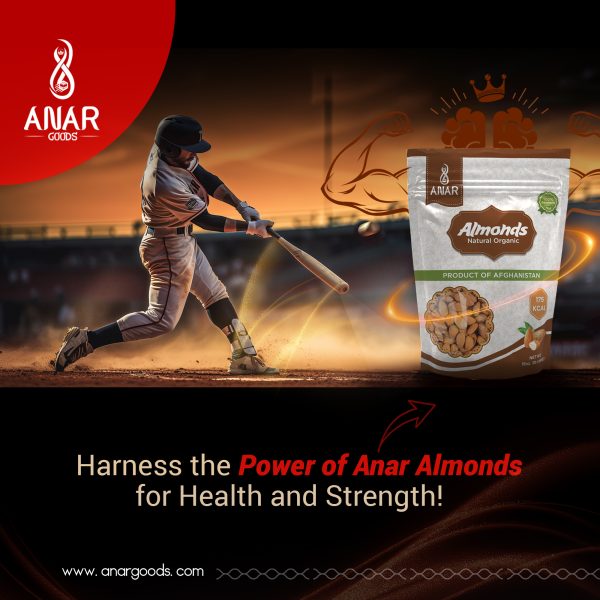ANAR Almonds from Afghanistan | 16oz (454g) bag | Whole Natural Raw Snacks | Freshly Harvested | No Prservatives | Pure & Premium Quality | Best for Snacking, Home made trail mix, Ice-cream | Non-GMO | Pack of 1 | Resealable bag